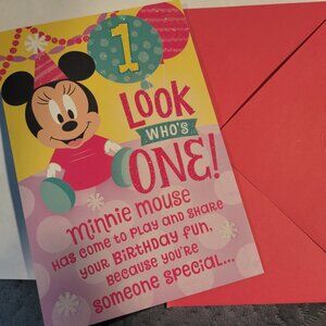 FREE hallmark Happy Birthday card Minnie Mouse with minimum purchase of $59